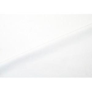 10cm Hosen- und  Kostümstoff Polyester/Viscose STRETCH  weiss   (Grundpreis € 15,00/m)